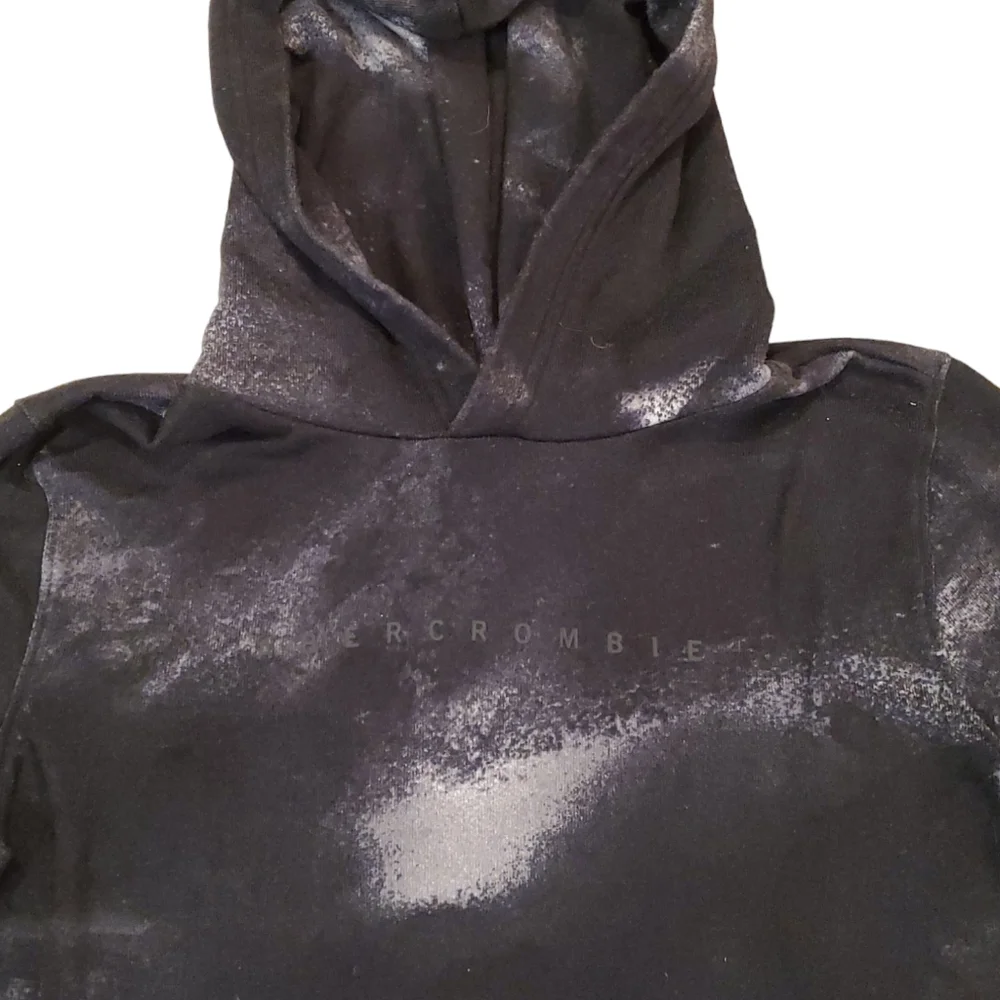 Abercrombie & Fitch Kids Black White Tie Dye Pullover Hoodie Size 16/ XL‎